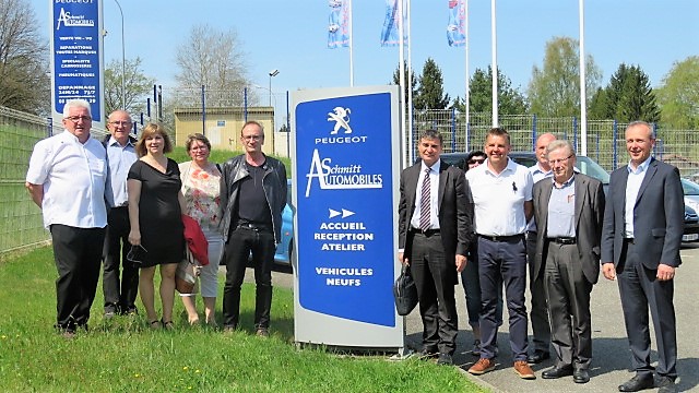 visite du garage Peugeot