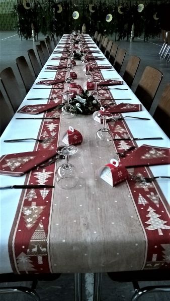 table de la fête de Noël
