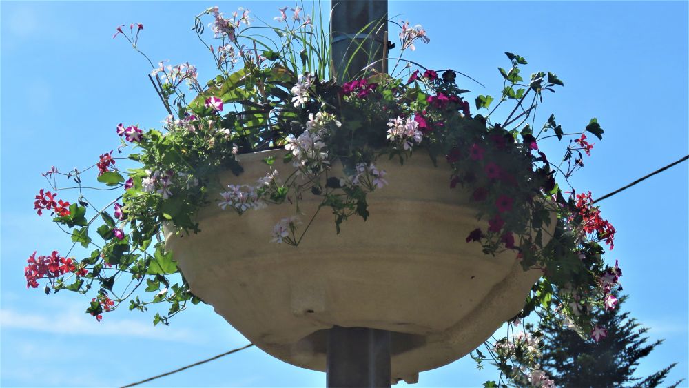 vasque sur lampadaire