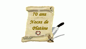 70 ans de vie commune : noces de platine !